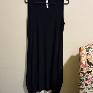 MarlaWynne Black Sleeveless Midi Dress